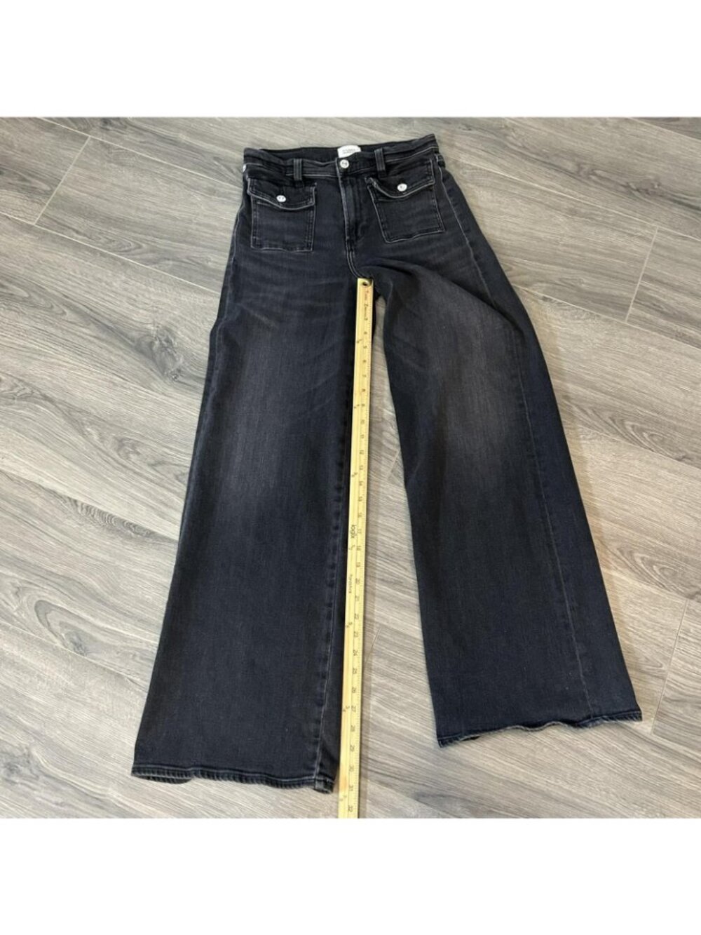 Citizens Of Humanity Jeans Womens 26 Raven Patch Pocket Wide Leg High Rise Denim - Picture 12 of 13